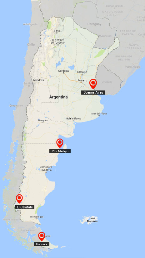 Buenos Aires and patagonia: wild life, glaciers and Ushuaia