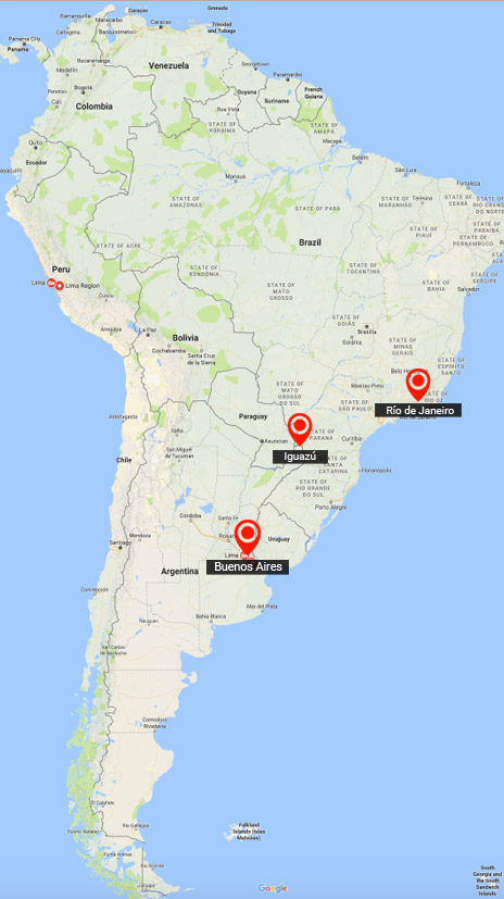 Buenos Aires, Iguazu and Rio de Janeiro