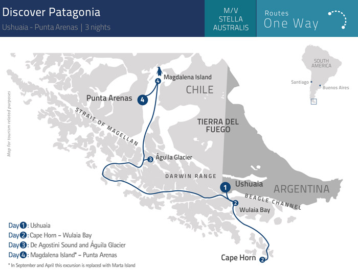 Discover Patagonia:  Stella Australis